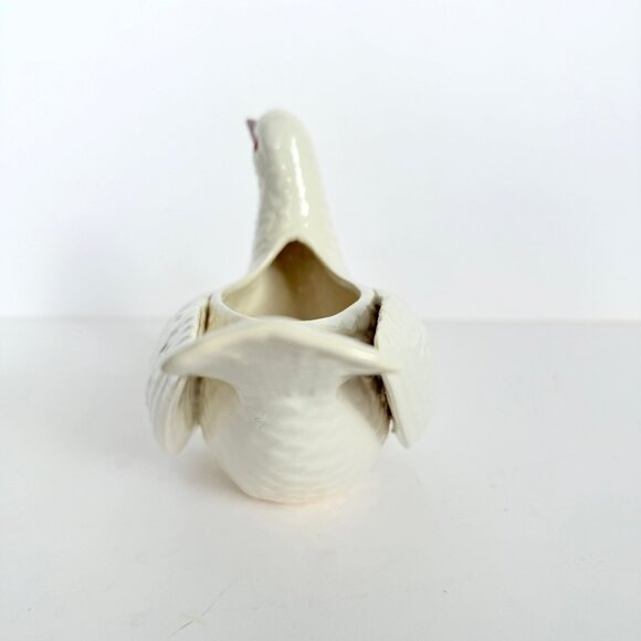 Vintage 80s White Dove Planter Dish by Ceramica de Cuernavaca Mexico - Picture 3 of 15